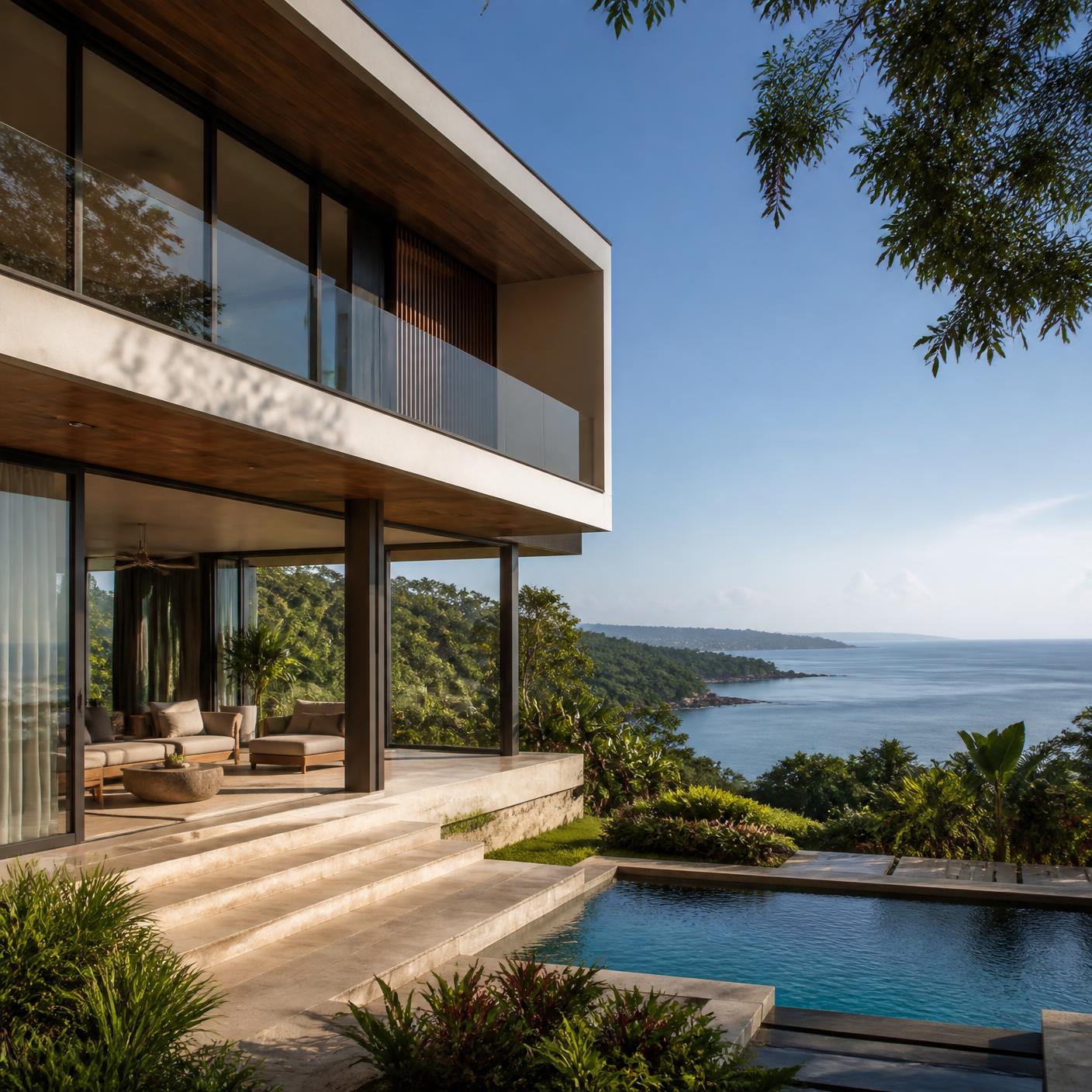 Contemporary Panama residence overlooking the Pacific coastline